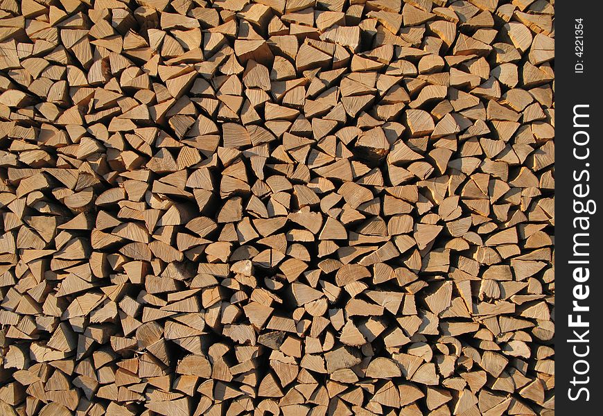 Woodpile stock, regular structure suitable for texture