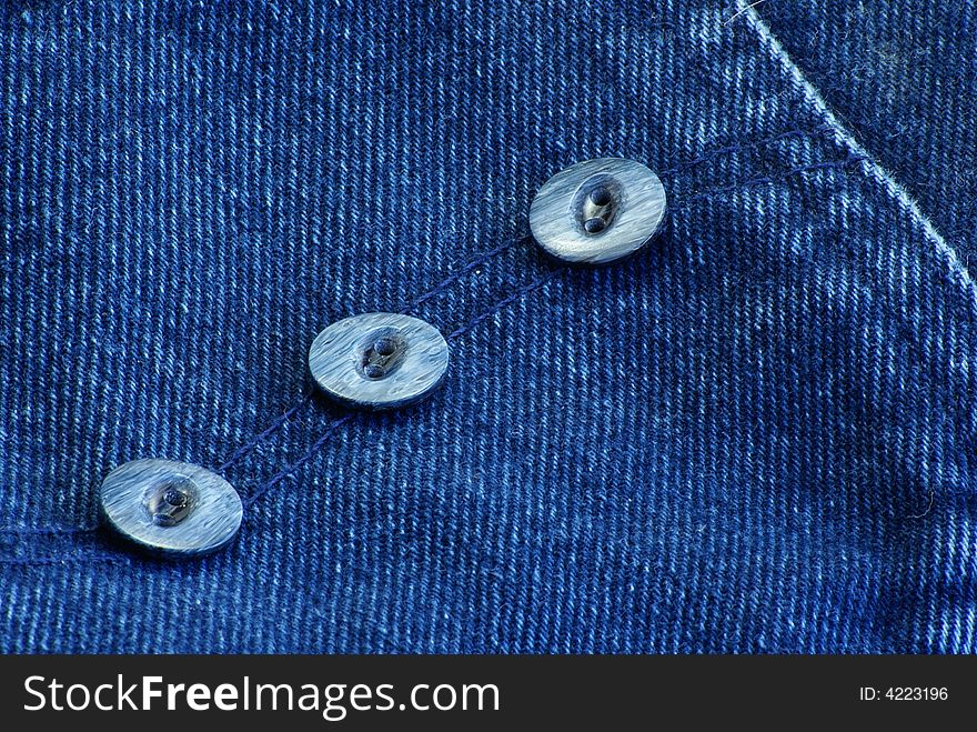 Buttons on Denim