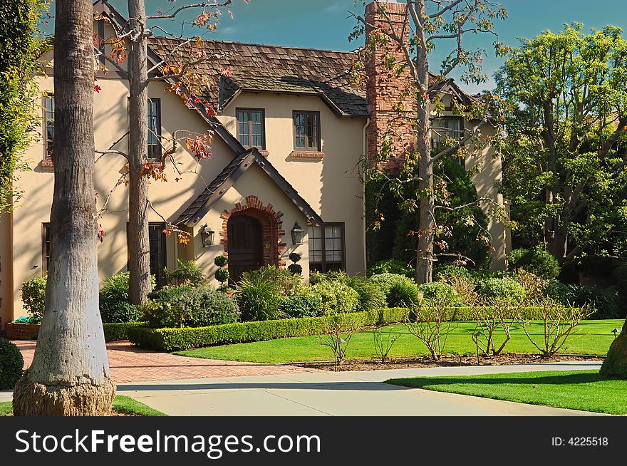 Image of a Beautiful Home In Southern California. Image of a Beautiful Home In Southern California