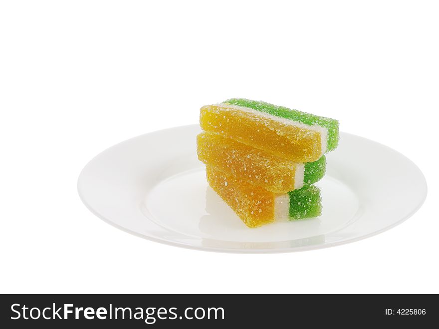 Andied Fruit Jelly Isolated