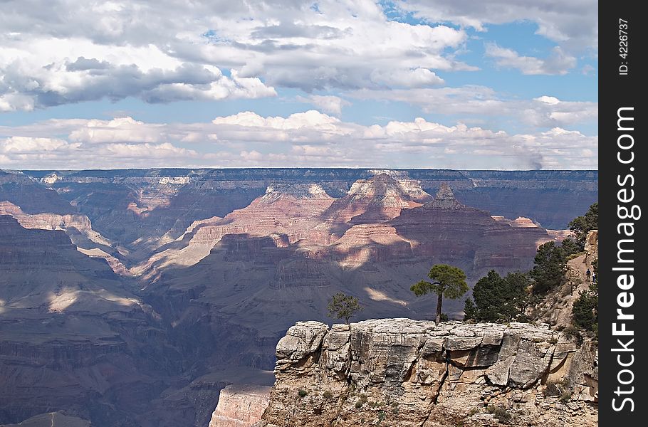 Scenic view of the Grand Canyon in Arizona. Scenic view of the Grand Canyon in Arizona