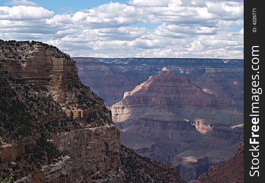 Scenic view of the Grand Canyon in Arizona. Scenic view of the Grand Canyon in Arizona