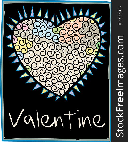 Vector Valentine Card