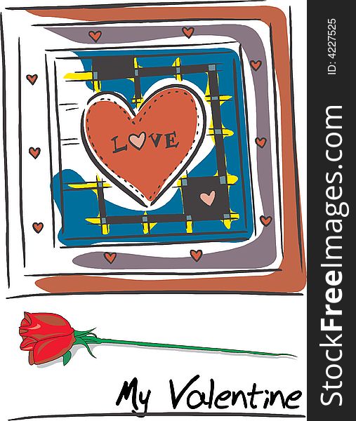 Vector Valentine Card