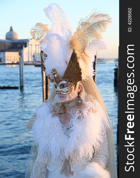 A carnival mask in venice