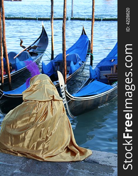 a carnival mask in venice