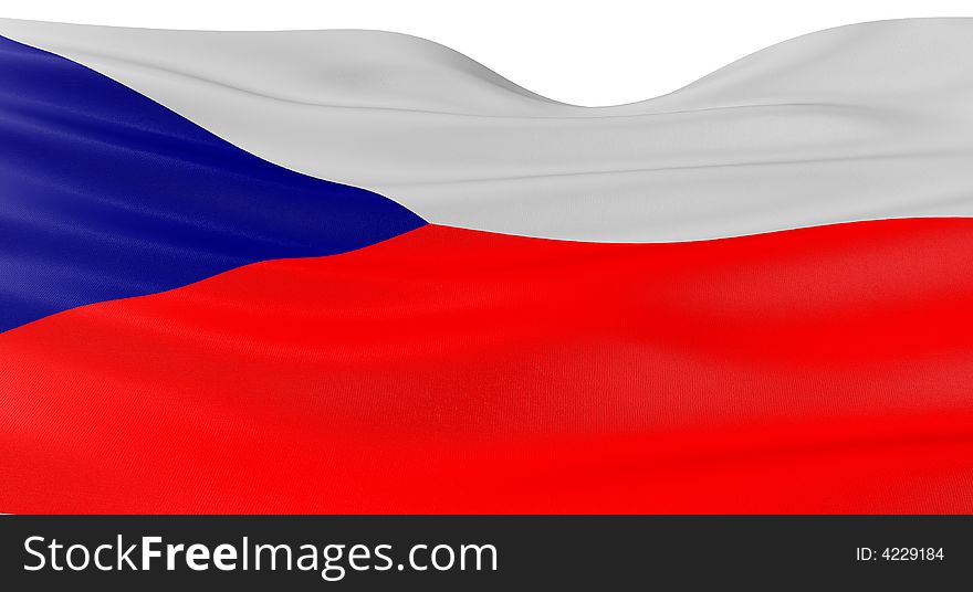 3D Czech flag