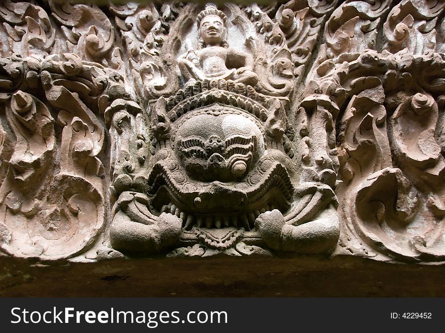 Hindu Temple Wall Carving