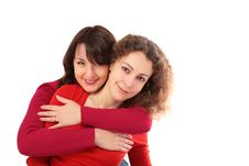 Two Girls Embraces Royalty Free Stock Photo