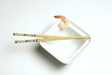 Chop Sticks And Shrimp Royalty Free Stock Photos Chop Sticks And Shrimp Royalty Free Stock Photos