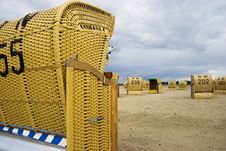 Beach Wicker Chair In Germany Stock Photo Beach Wicker Chair In Germany Stock Photo