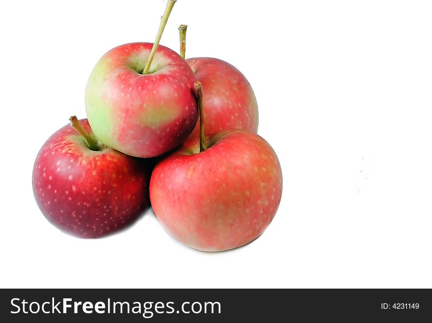 Red Apples On The Isolated Background