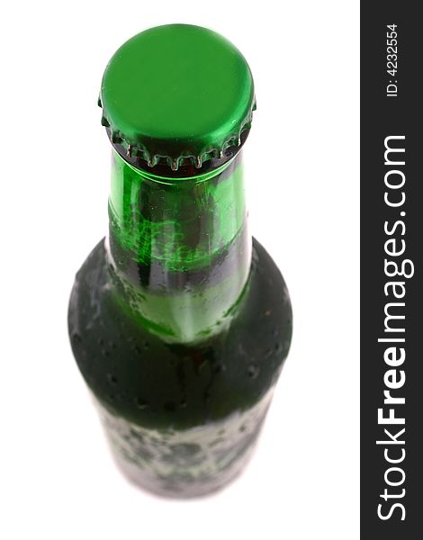 Fresh Green bottle with liquid
