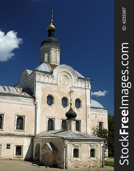 The cathedral of the Troitskiy monastery in Smolensk, Russia.