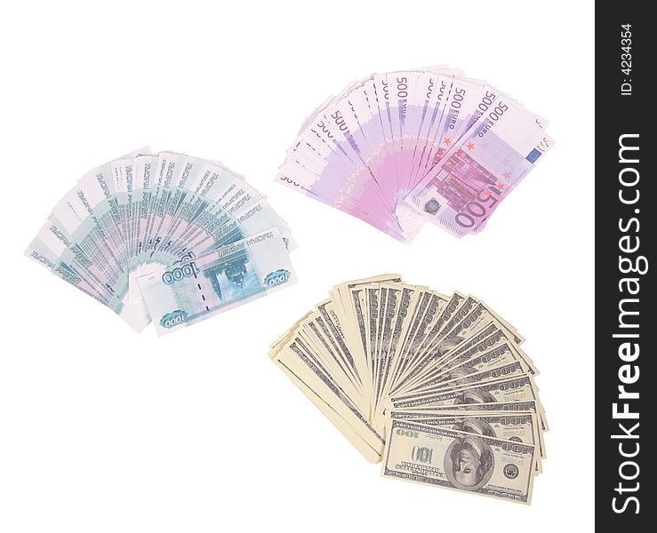 Money Rubles Euro Dollars souvenir