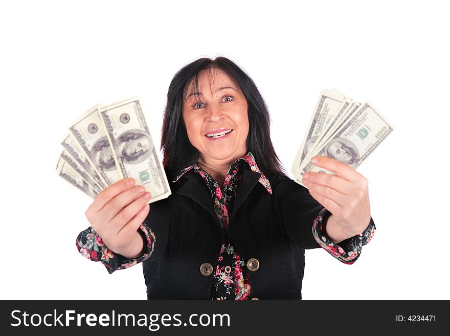 Woman and dollars 2