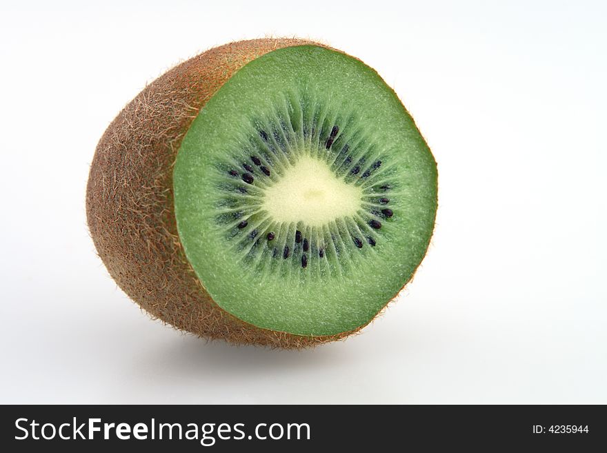 Kiwi cut and sliced in half ready to eat. Kiwi cut and sliced in half ready to eat