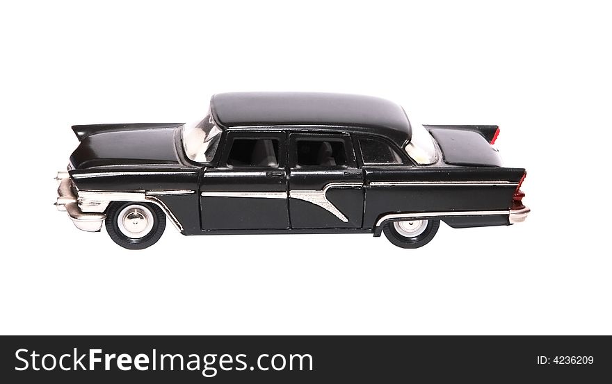 Retro car on white background. Retro car on white background