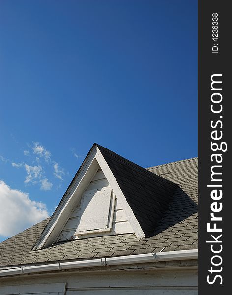 Roof Gable and blue sky