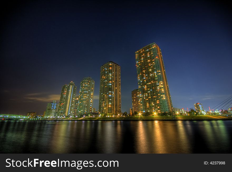 Night Landscape HDR In Tokyo