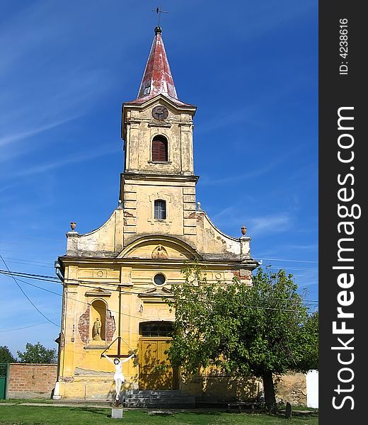 Old catholic church from Vojvodina, Serbia. Old catholic church from Vojvodina, Serbia