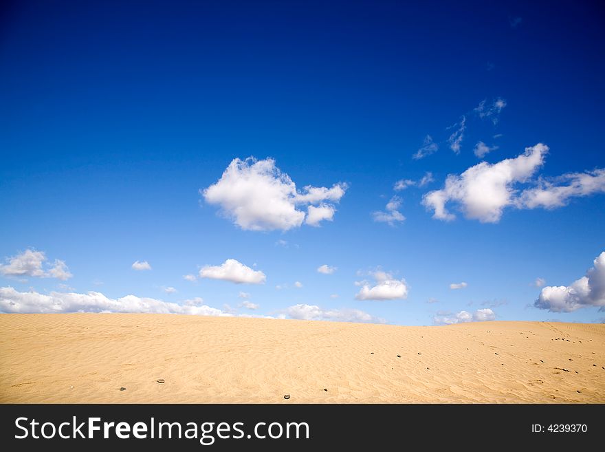 Maspalomas sand dunes in Gran Canaria, Spain