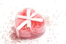 Foam Roses And Bath Salt Stock Images Foam Roses And Bath Salt Stock Images