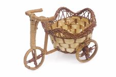 Bicycle With Basket Royalty Free Stock Photos