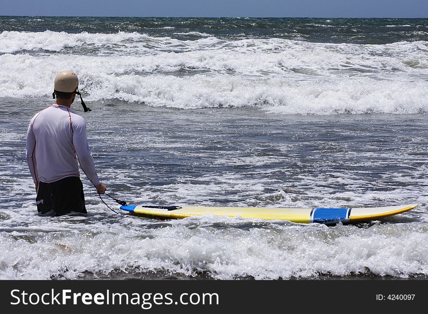 Going to surf on bali island