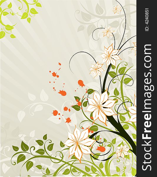 Abstract Floral  Background