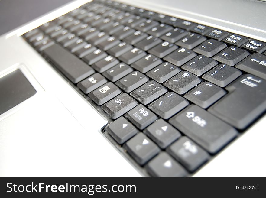 Close up of a computer keyboard. Close up of a computer keyboard