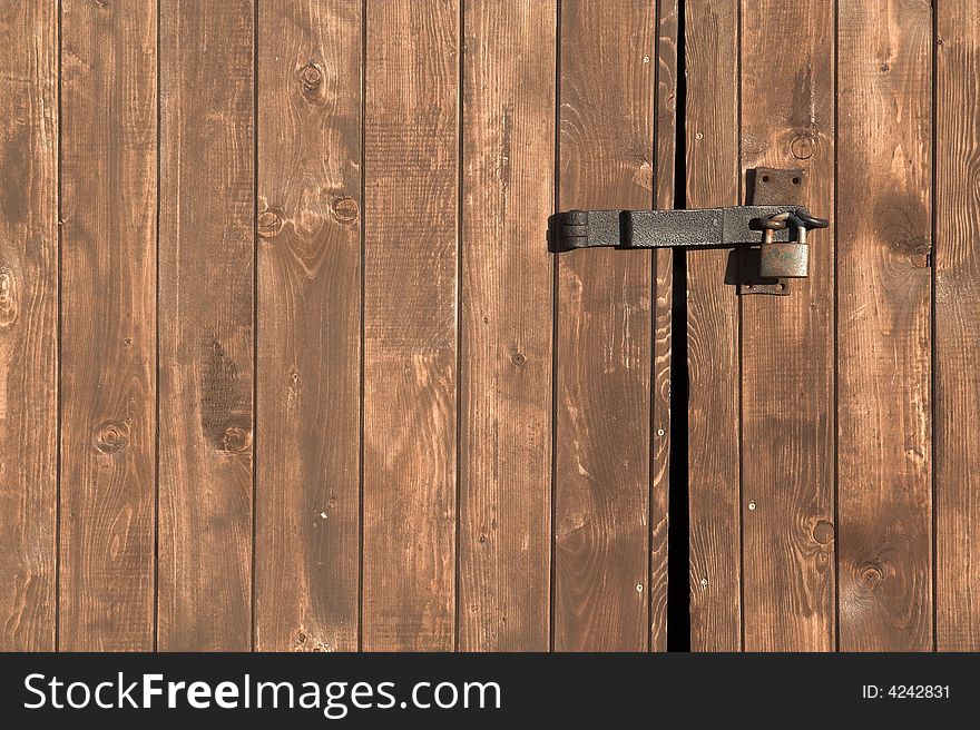 Wood gate background