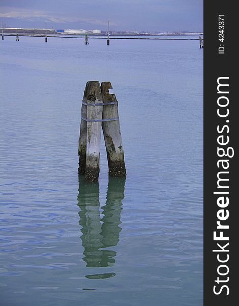 A detail of venice's lagoon