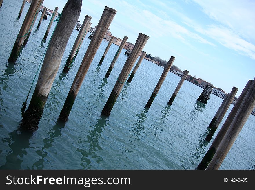 A detail of venice's lagoon