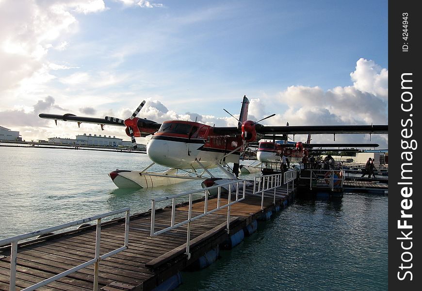 Maldivian seaplane, called also maldivian air taxi