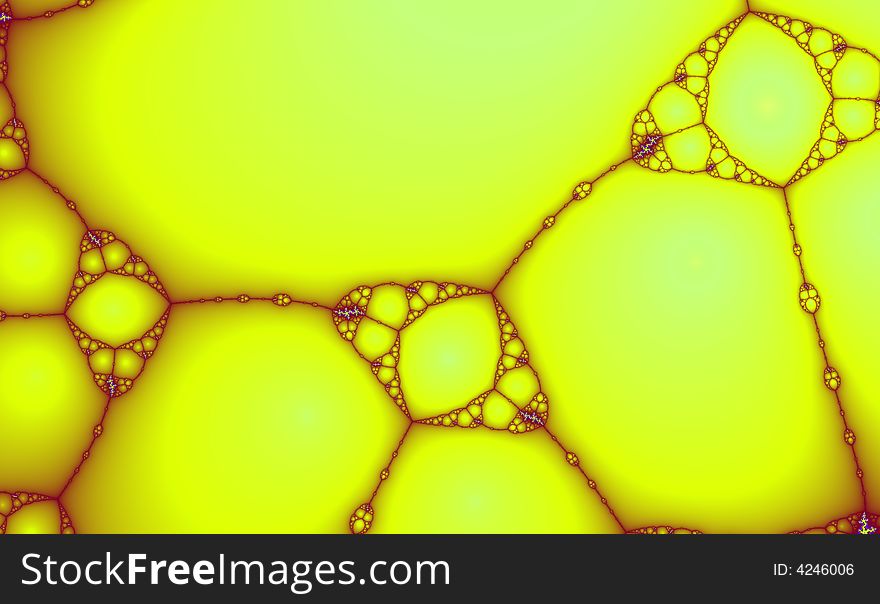 Yellow Soap Suds Digital Background