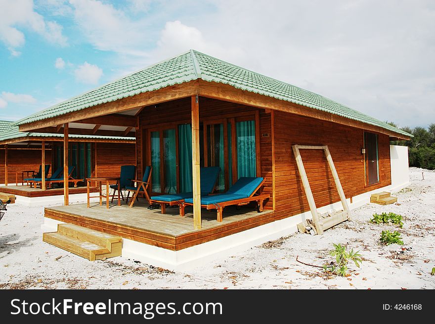 An unfinished room in herethere resort of maldives. An unfinished room in herethere resort of maldives