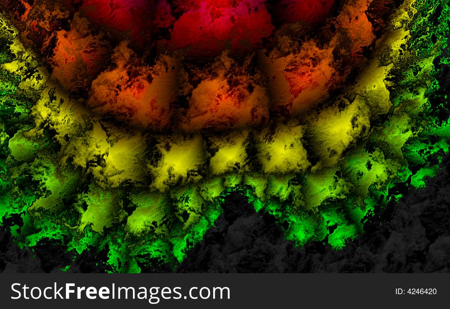 Rainbow Decay Digital Background Image