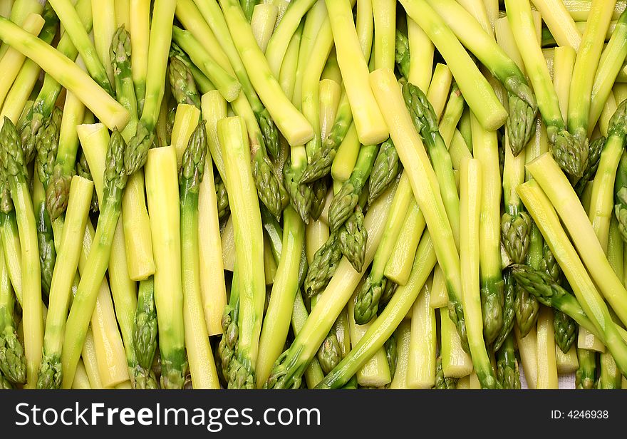 Freshly Cooked Asparagus Spears