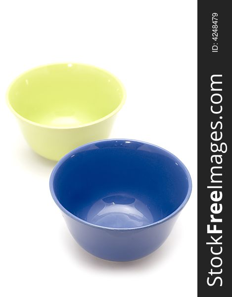 Series object on white - kitchen utensil - dish. Series object on white - kitchen utensil - dish