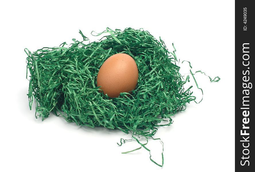 Chicken Egg In A Nest
