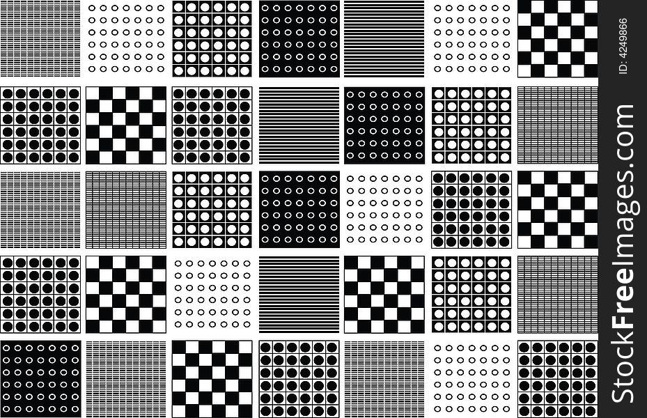 Black-white Chess Background