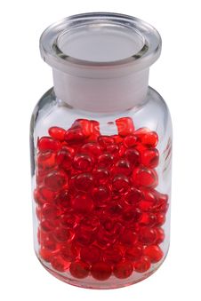 Pills In A Vial Royalty Free Stock Photography Pills In A Vial Royalty Free Stock Photography