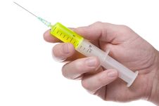 Hand With Syringe 1 Stock Images Hand With Syringe 1 Stock Images