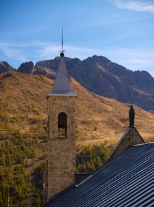 Church And Mountains Royalty Free Stock Photo Church And Mountains Royalty Free Stock Photo