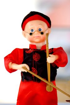 The Doll Of A Chinese Boy Royalty Free Stock Photography The Doll Of A Chinese Boy Royalty Free Stock Photography