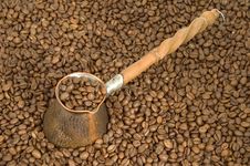 Turkish Coffee Pot. Royalty Free Stock Photos