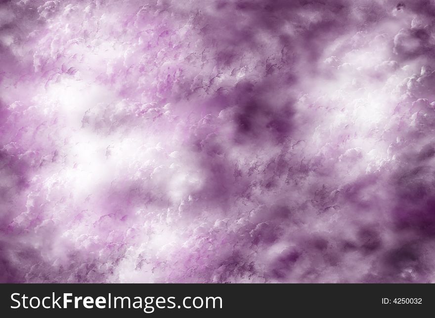 An image of some purple clouds with the sun shining through, made in photoshop. Very calming. An image of some purple clouds with the sun shining through, made in photoshop. Very calming.