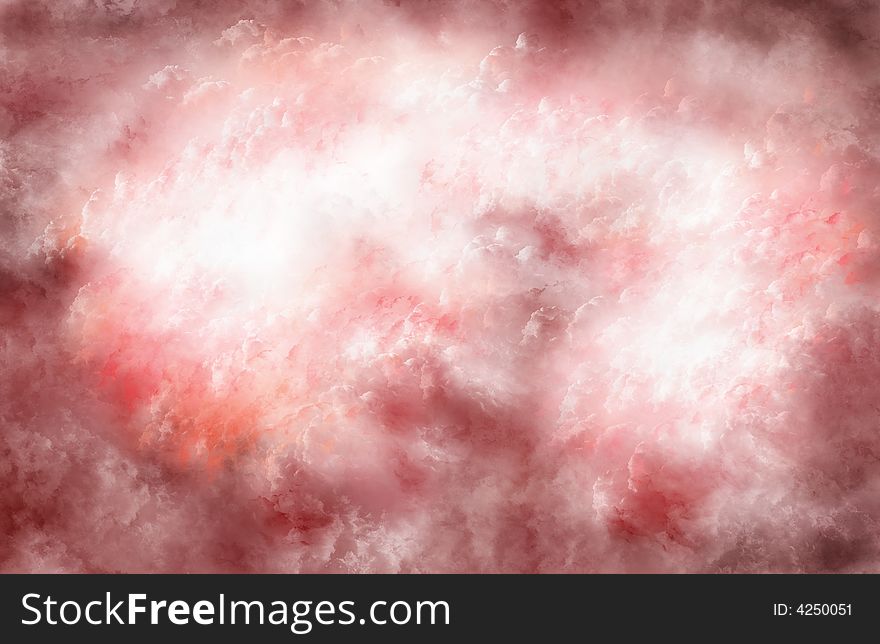 An image of some red/pink clouds with the sun shining through, made in photoshop. Very calming. An image of some red/pink clouds with the sun shining through, made in photoshop. Very calming.