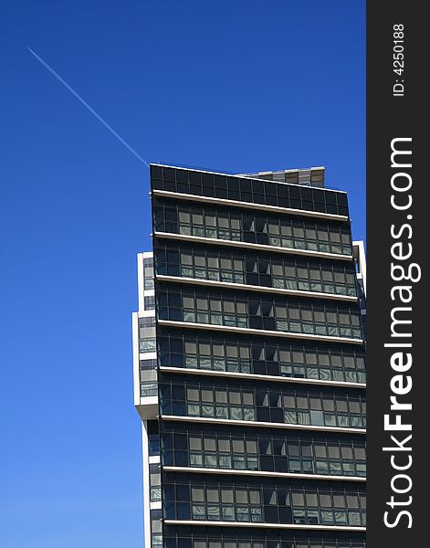 Hotel Facade.
Modern building.
Barcelona, Spain.